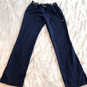 Greys Anatomy Indigo Logo Waistband Scrub Pants